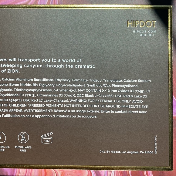 HIPDOT New Eyeshadow Palette ZION Discontinued - Picture 9 of 10